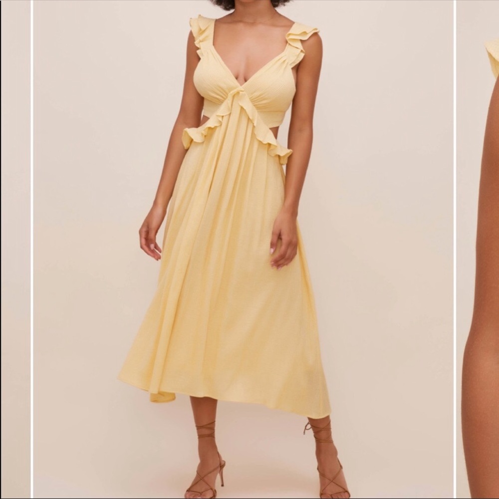 ASTR the label ruffle dress